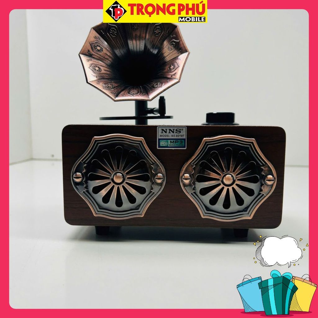 Loa bluetooth gỗ cổ điển NS-801BT Bán nhanh