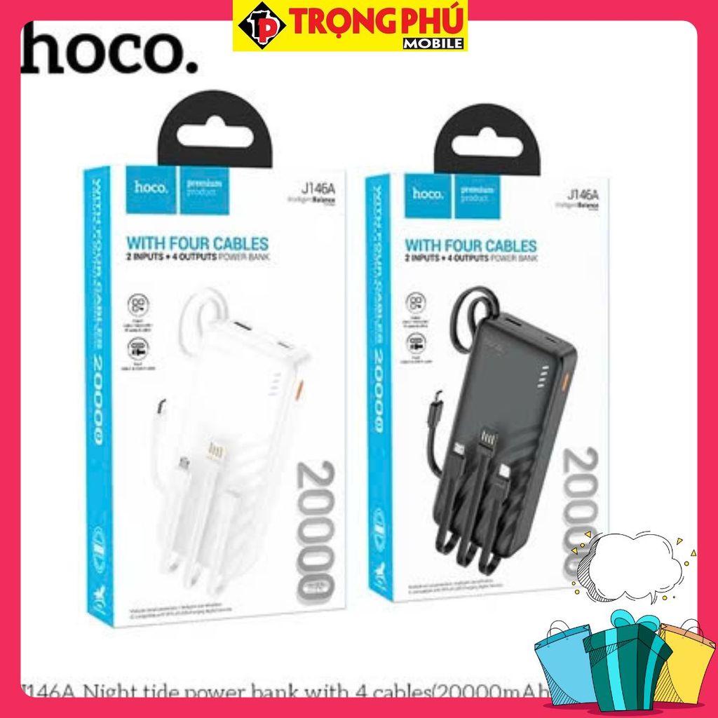 Sạc dự phòng Hoco J146A 20.000mah sạc nhanh 22,5w+pd20w Bán nhanh