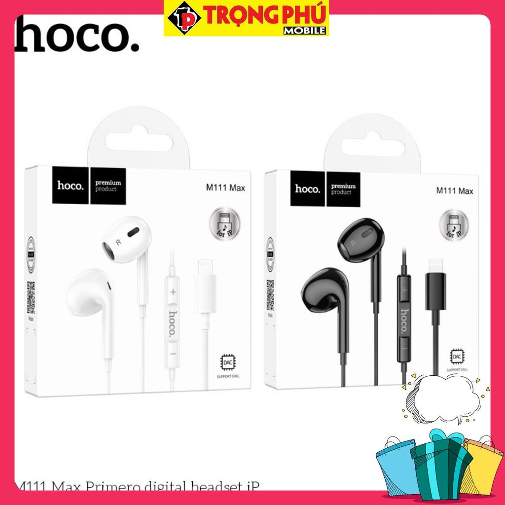 Tai nghe dây đầu Lighting Hoco M111 Max Bán nhanh