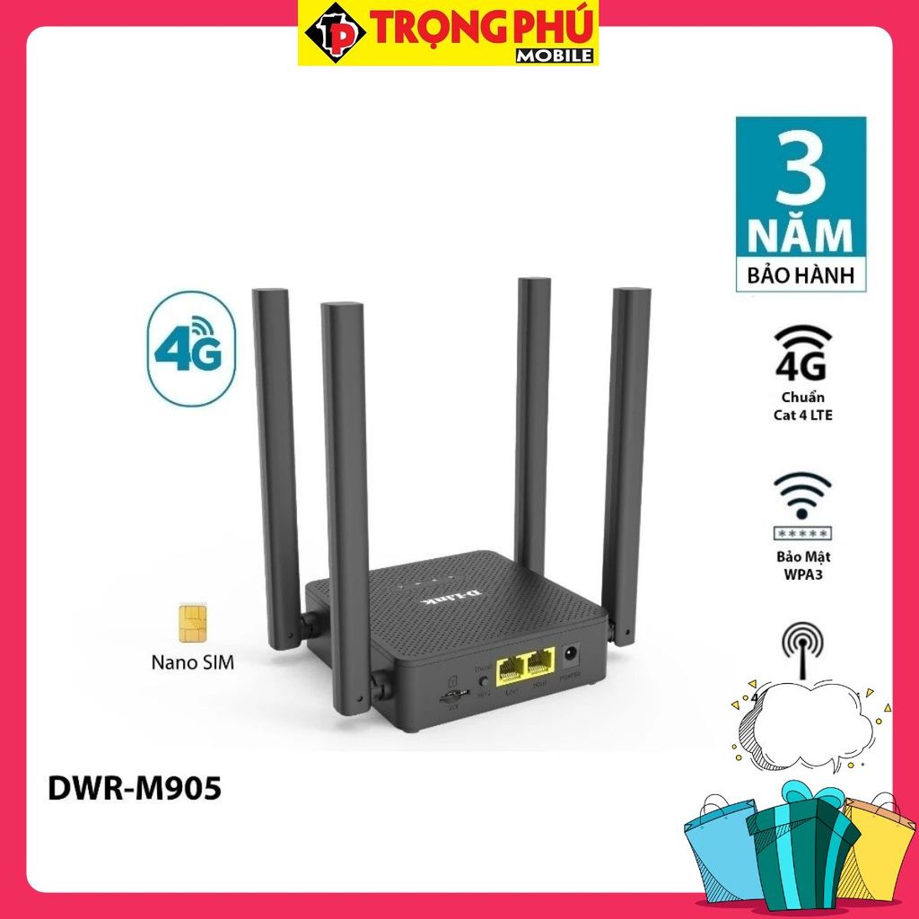 Cục modem phát wifi từ sim 4g Dlink DWR-M905 300Mbps Bán nhanh