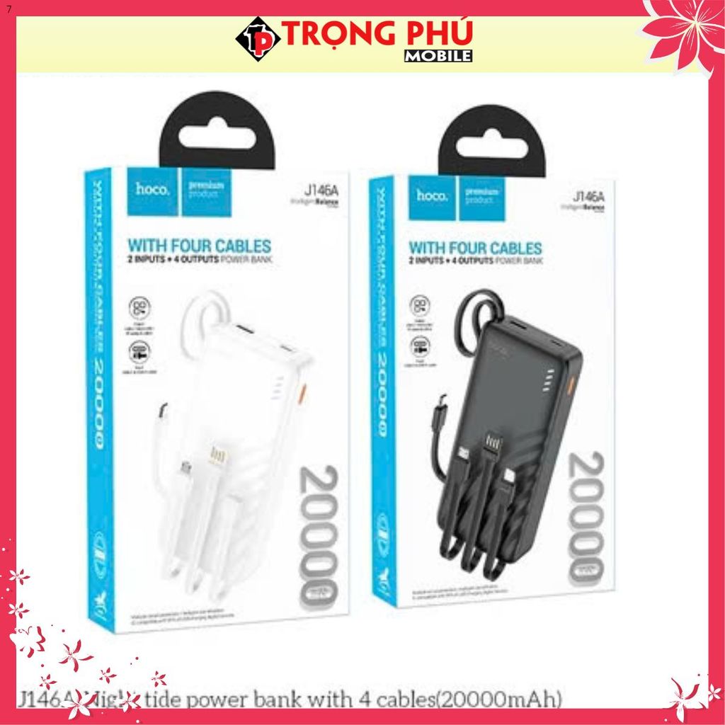 Sạc dự phòng Hoco J146A 20.000mah sạc nhanh 22,5w+pd20w