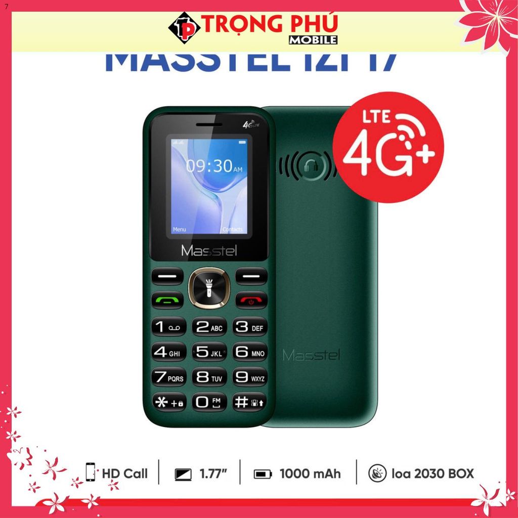 Điện thoại Masstell izi 17 chính hãng 4g chuẩn - CH7 siêu sale