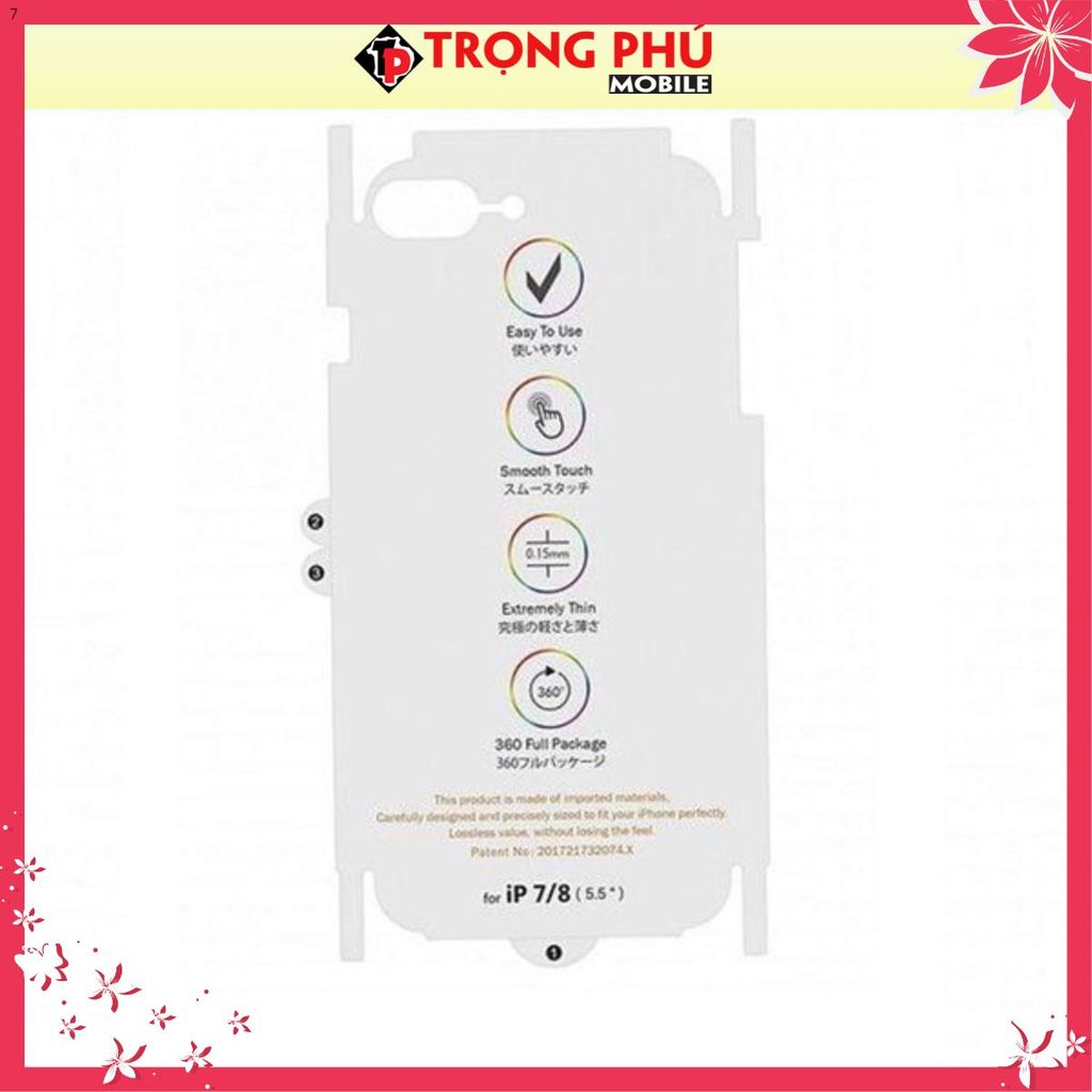 Miếng dán PPF cho điện thoại Samsung -PPF sau nhựa tổng hợp