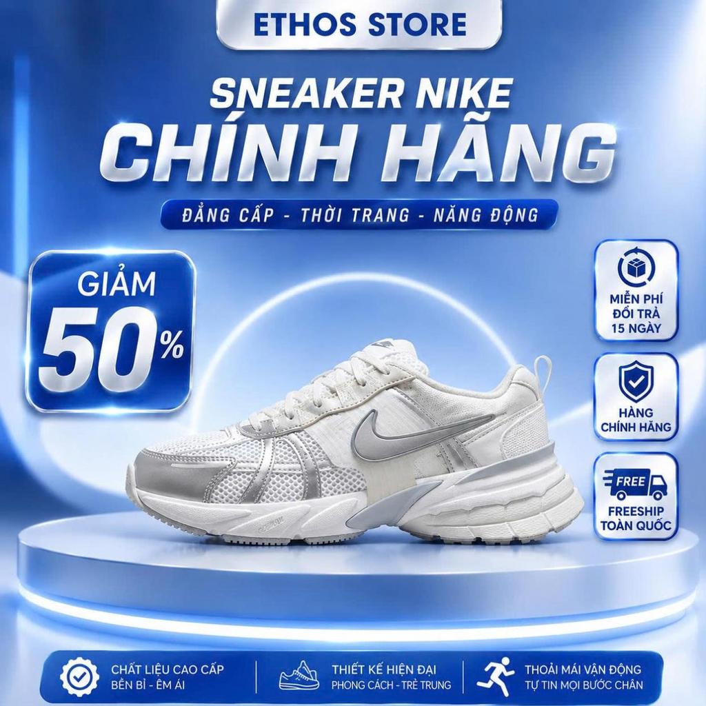 [ETHOS - CHÍNH HÃNG] Giày Nike Wmns V2K Run 'Metallic Silver'