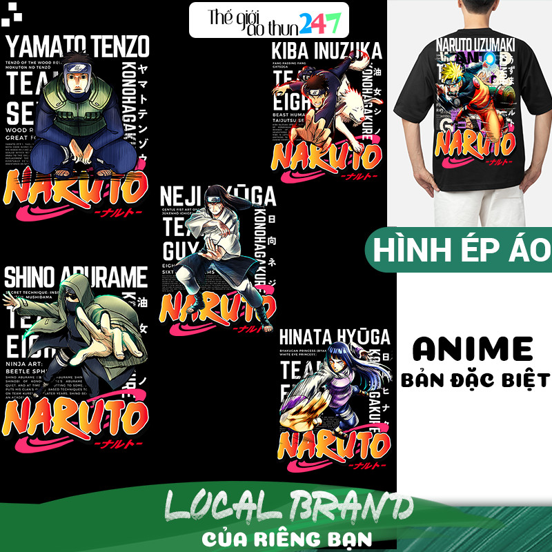 [Hình ủi, ép nhiệt] Bộ Naruto đặc biệt NR2 - Premium