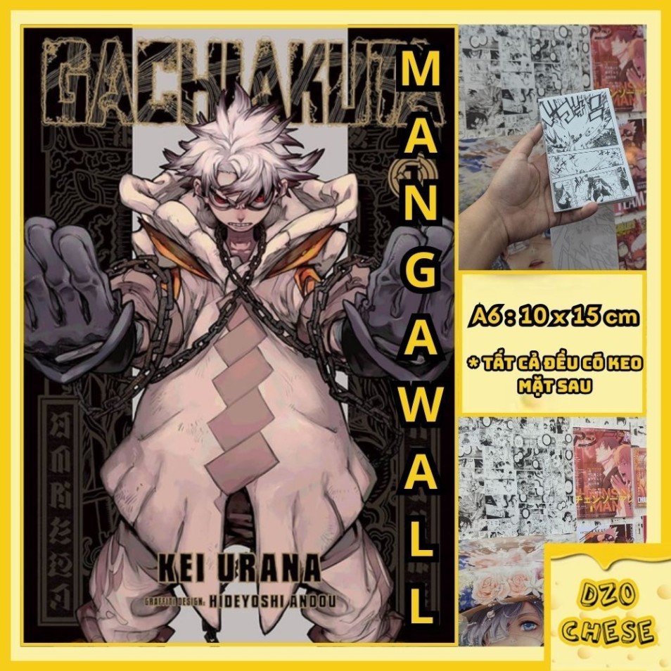 combo 100 giấy dán tường anime Gachiakuta manga wall , tranh dán tường , poster