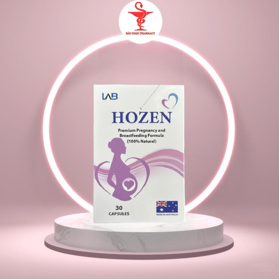 Viên uống Hozen – Cung cấp DHA, EPA, vitamin và khoáng chất cho mẹ bầu, hỗ trợ sức khỏe thai kỳ (Lọ 