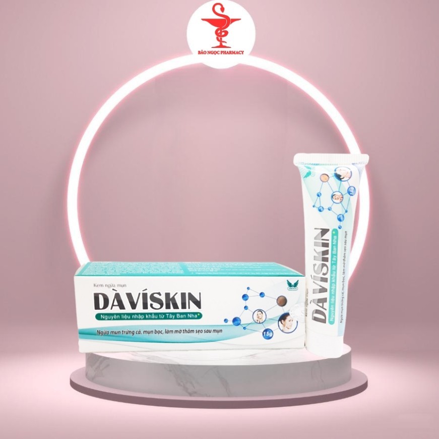 [HÀNG CHUẨN] Kem Ngừa Mụn DAVISKIN 15g - Nguyên Liệu Nhập Khẩu Từ Tây Ban Nha Davico