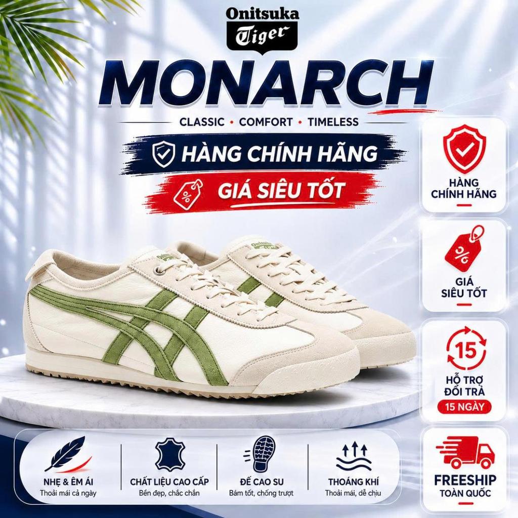 [MONARCH STORE]  Giày Onitsuka Tiger Mexico 66 SD ‘Birch Green’ 1183C015-201