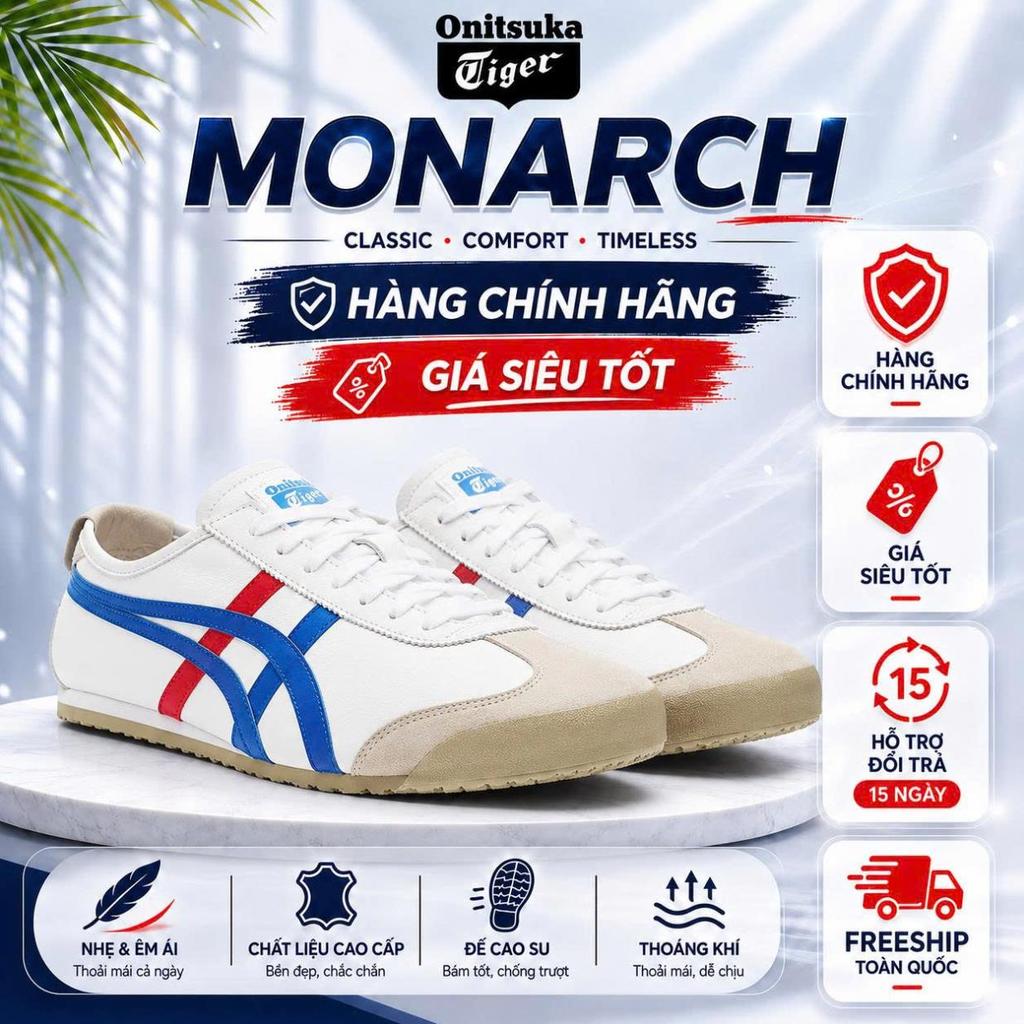 [MONARCH STORE]  Onitsuka Tiger baskets Mexico 66 SD 'White/Directoire Blue/Red'