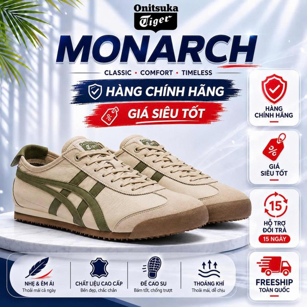 [MONARCH STORE]  Giày Onitsuka Tiger Mexico 66 SD ‘Beige Green’ 1183A872-254