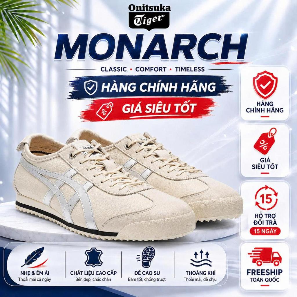[MONARCH STORE]  Giày Onitsuka Tiger Mexico 66 SD Grey Silver 1183A592-200
