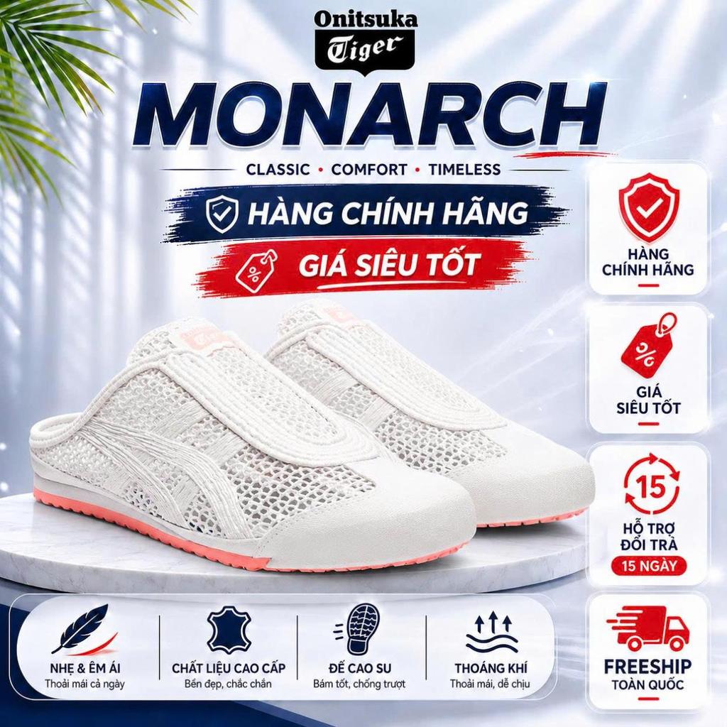 [MONARCH STORE]  Giày Onitsuka Tiger Mexico 66 Sabot ‘Crystal Pink’ 118