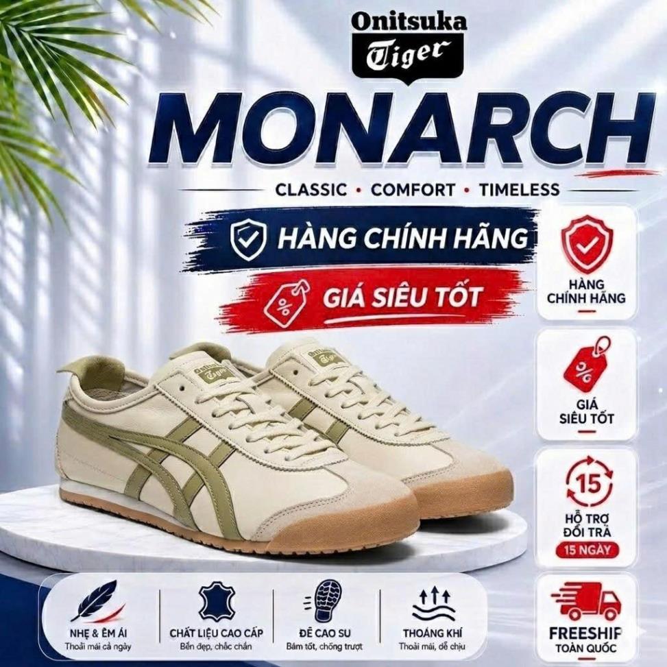 [MONARCH STORE] Giày Onitsuka Tiger Mexico 66 ‘Beige’ 1183C076-101
