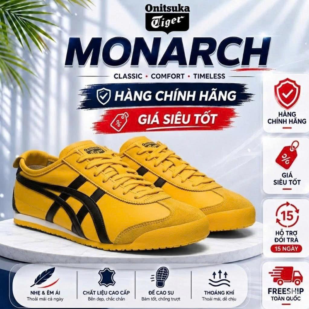 [MONARCH STORE] Giày Onitsuka Tiger Mexico 66 Black Yellow 1183C102-751