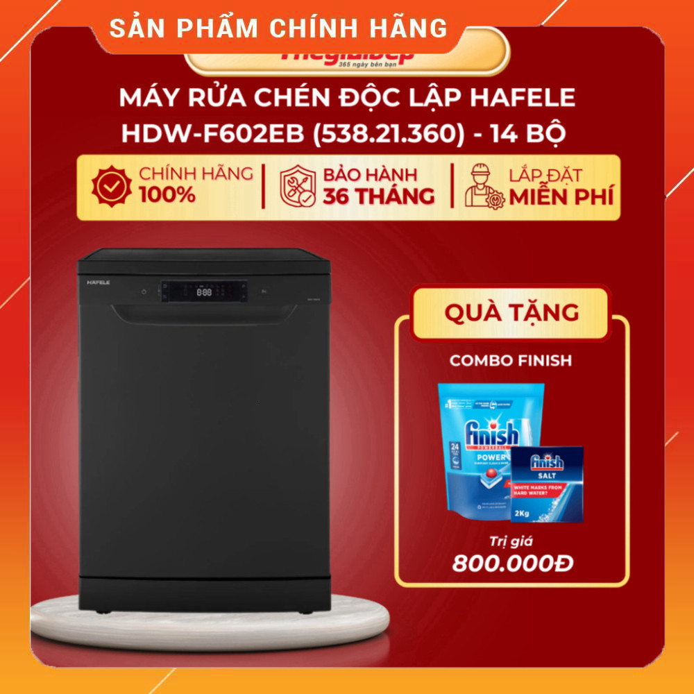 Nhắn shop đặt hàng Máy Rửa Chén Độc Lập Công Nghệ Cao Hafele HDW-F602EB Miễn phí giao hàng toàn quốc