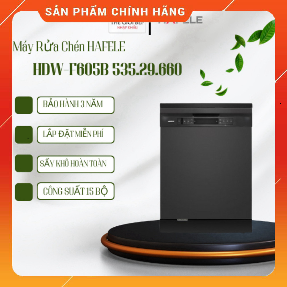 Nhắn shop đặt hàng Máy Rửa Chén Độc Lập Hafele HDW-F605B Rửa Sạch Tiết Kiệm Nước Miễn phí giao hàng 