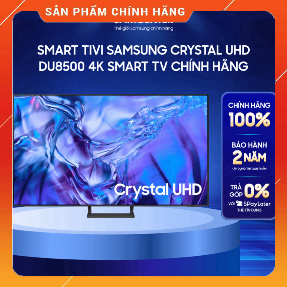 Nhắn shop đặt hàng - Tiêu đề sản phẩm mới:
Smart Tivi Samsung 4K Crystal UHD DU8500F TV 4K Chính Hãn