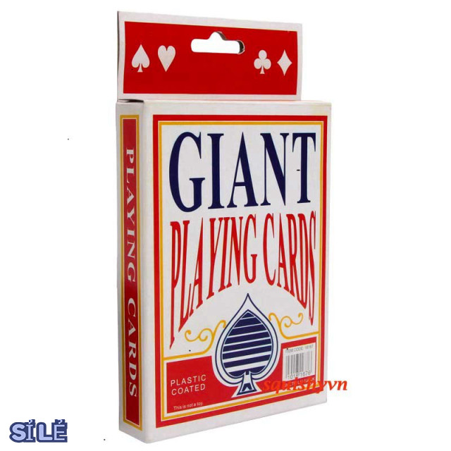 (10 LOẠI) Bộ Bài Tây Bài Poker khổng lồ A4 Bộ bài tây/ bài poker kích thước lớn,cỡ lớn, loại to THẻ 