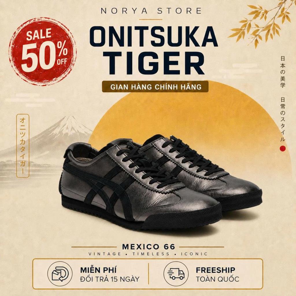 [NORYA - CHÍNH HÃNG]  Giày Onitsuka Tiger Mexico 66 Deluxe NM ‘Silver’ 1181A496-021