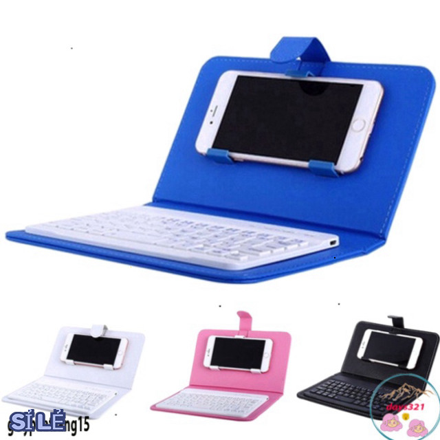 Bao Da Kèm keyboard Bluetooth Cho Iphone / Android 4.5-6.8inch Đa Năng