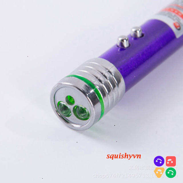 Đèn Laser Cho Thú Cưng 4mW 2 Trong 1 + Đèn LED Chêu Mèo Trêu Chó