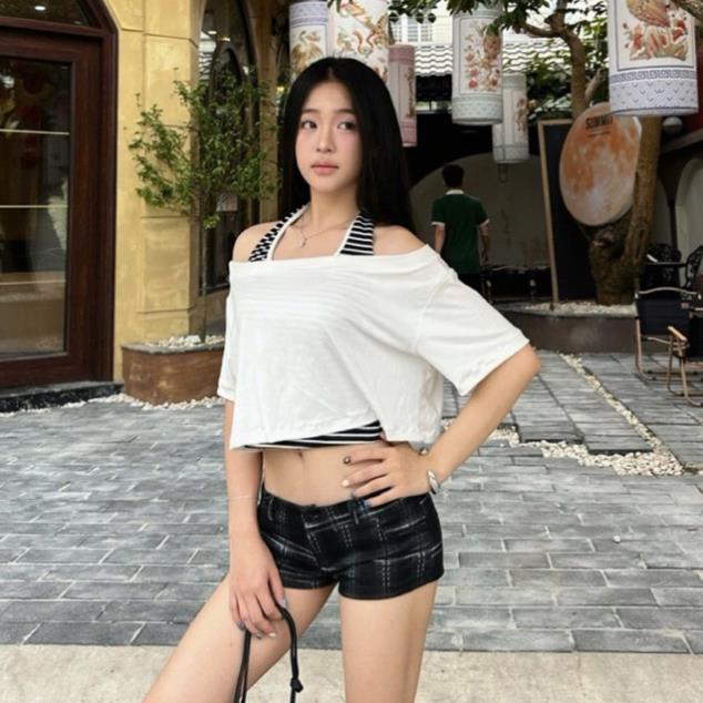 Áo Thun Cộc Tay Xu Min Dáng Crop In Hình Ngôi Sao Trendy Seller | BigBuy360 - bigbuy360.vn