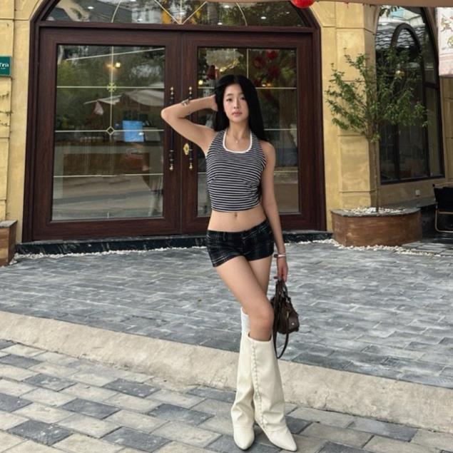 Áo Thun Cộc Tay Xu Min Dáng Crop In Hình Ngôi Sao Trendy Seller | BigBuy360 - bigbuy360.vn