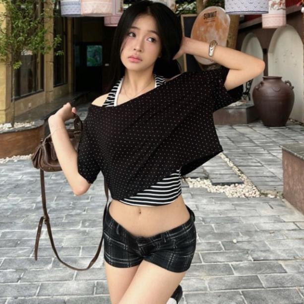 Áo Thun Cộc Tay Xu Min Dáng Crop In Hình Ngôi Sao Trendy Seller | BigBuy360 - bigbuy360.vn