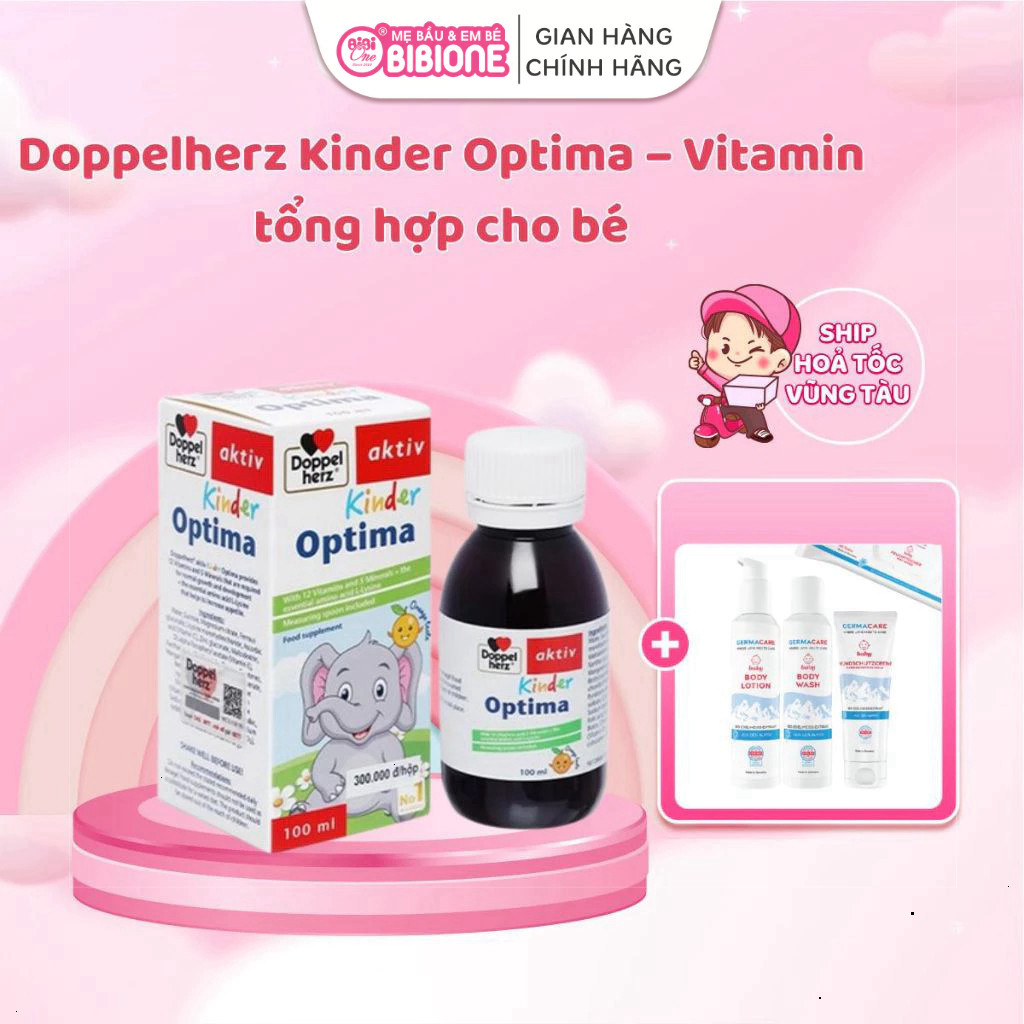 [Vitamin Bổ Sung Cho Bé Doppelherz Kinder Optima Ăn Ngon Cải Tiến Tầm Vóc] - BibiOne - BIBIONECOMBOD