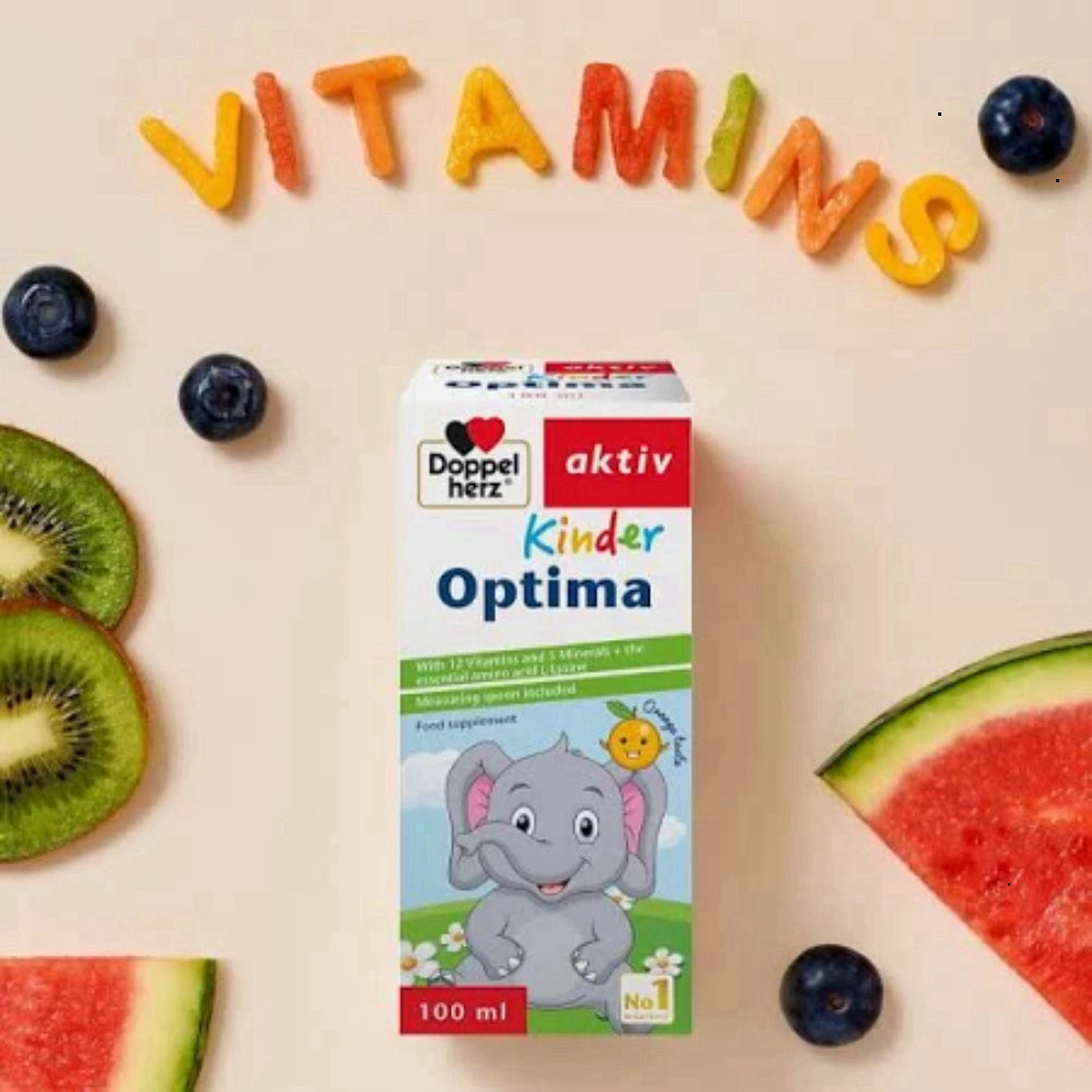 [Vitamin Bổ Sung Cho Bé Doppelherz Kinder Optima Ăn Ngon Cải Tiến Tầm Vóc] - BibiOne