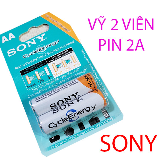 Pin Sạc AA Sony Dung Lượng 4600mAh Vỉ 2 Viên