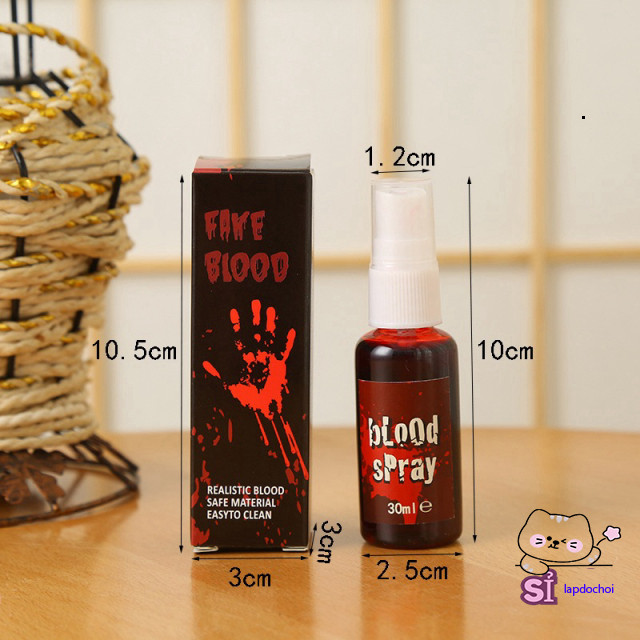 Máu Giả Hoá Trang Haloween Chuyên Nghiệp 30ML/60ML Máu Giả Phun Tia Cosplay Máu giả chuyên nghiệp dù