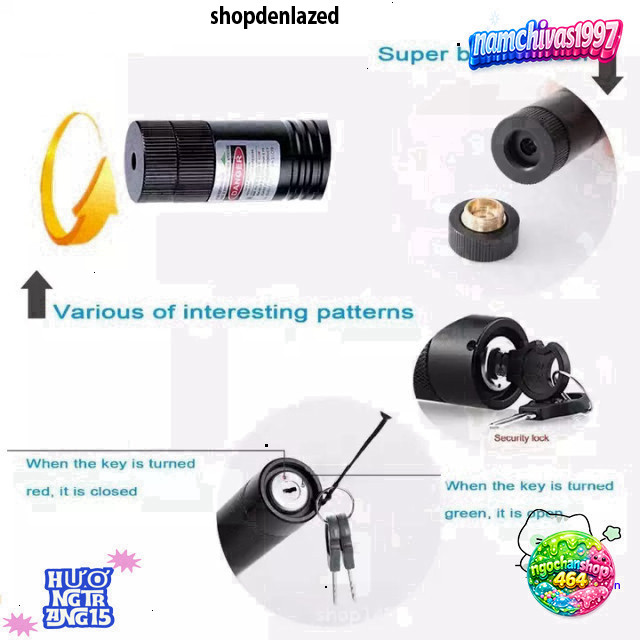 Đèn Laser Hiking 303 Sáng Mời Đi Hiking Cắm Trại - 1 Năm BH