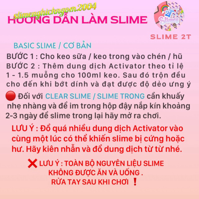 Bộ kit Mẹ Bé Chào Mời Slime Mây Cloudy 1 Kit Giúp Bé Tạo Slime Sáng Tạo