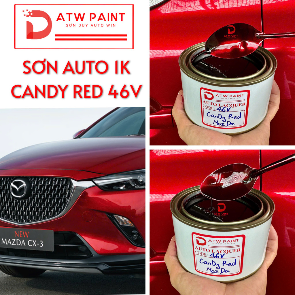 Màu Sơn Đỏ 46V mazda CX3 hệ sơn 1K ( Sơn Ô tô) Duy Auto Win