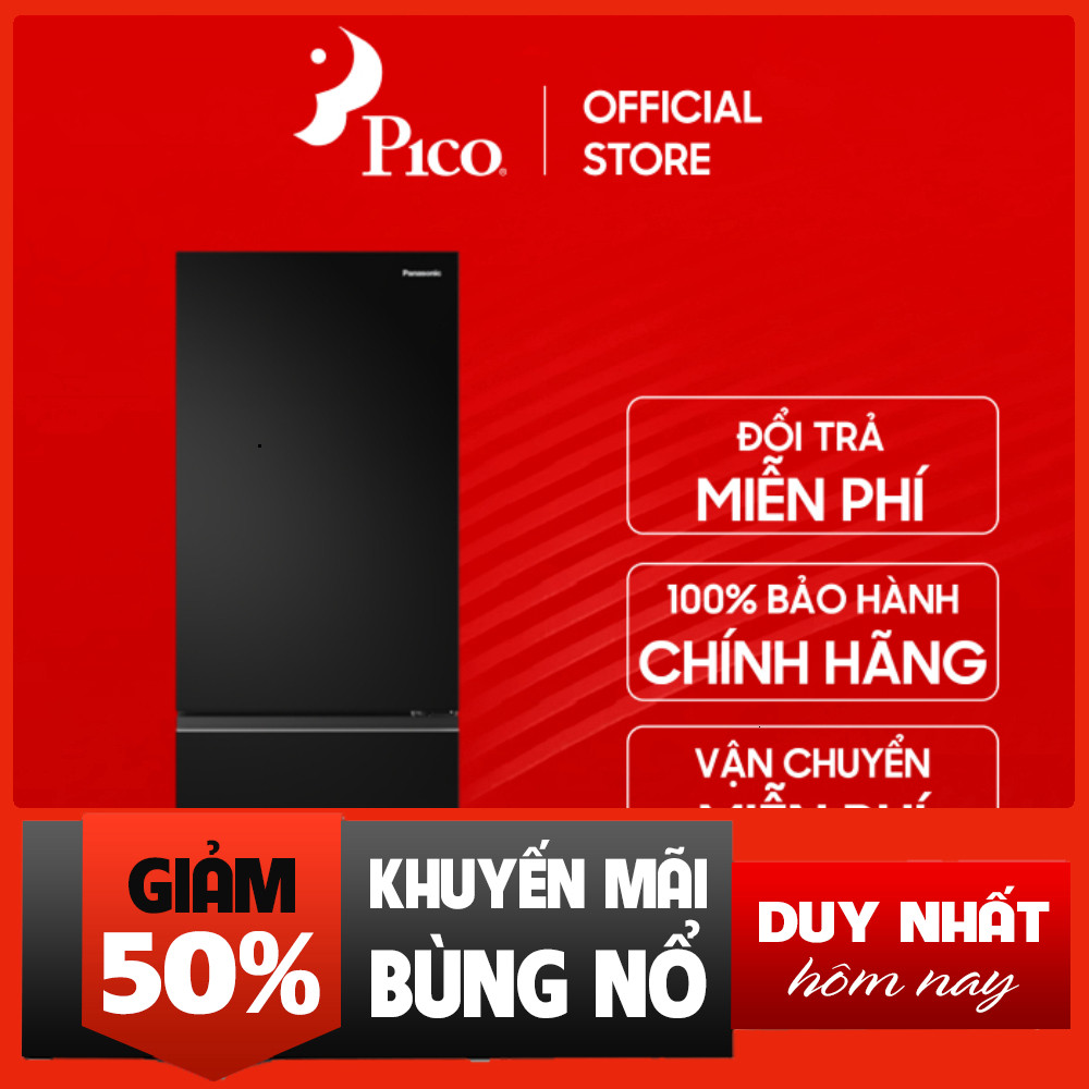 Tủ Lạnh Panasonic 300 Lít Màu Đen Inverter Làm Đá Tự Động NR-BV331CPKV