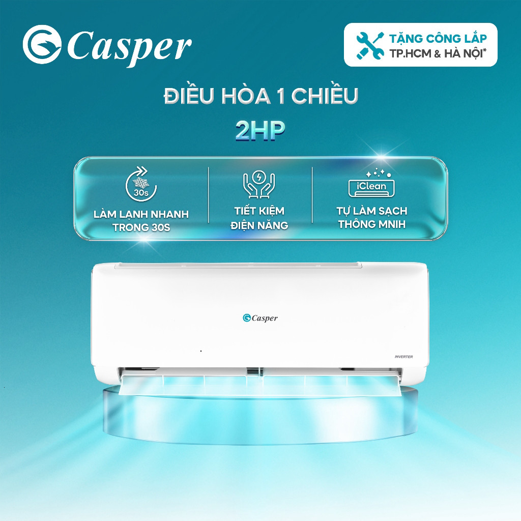 Máy lạnh/ Điều hòa Casper Inverter ProAir 1 chiều 2HP JC-18IU36/MC-18IS33/TC-18IS36 - Bảo hành 3 năm