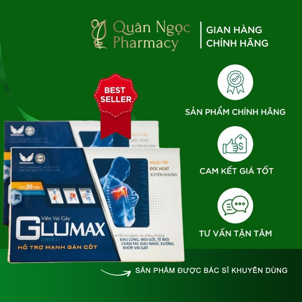[HÀNG CHUẨN] Viên vai gáy GLUMAX - Hỗ trợ mạnh gân cốt