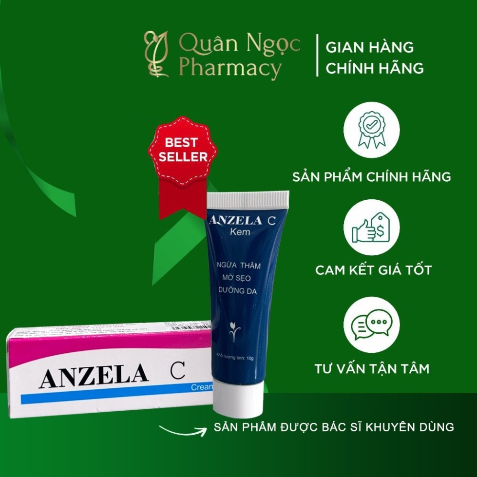 ✅ [HÀNG CHUẨN] Anzela C Mờ thâm, mờ sẹo | Tuýp 10g