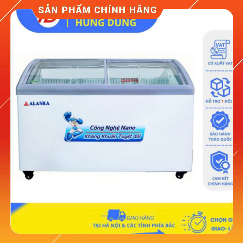 Sale Tủ Kem Alaska KC-210 Bảo Hành 24 Tháng Mặt Kính Cong Tủ Ăn Chilled 2H TẠI HÀ NỘI free