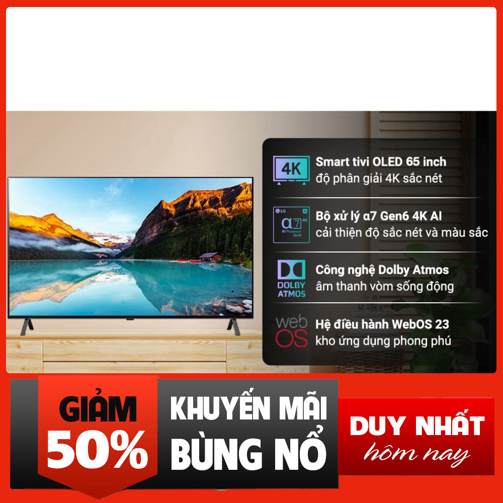 Sale  Smart Tivi OLED LG 4K 65 inch 2023 65A3PSA Sửa lại cho phù hợp: TiVi OLED LG 4K 65inch 65A3PSA