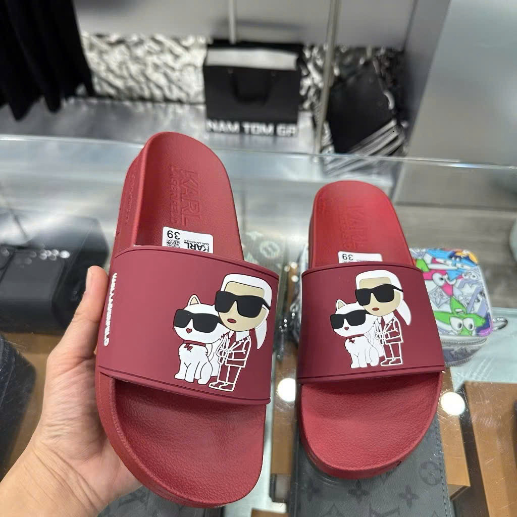 thời trang iciohottren ❤️CHUẨN ĐẾ❤️Dép KAL Ông Già Đỏ Hàng Dập Nổi Chuẩn Đế Màu Siêu Đẹp_Dép Quai Ng