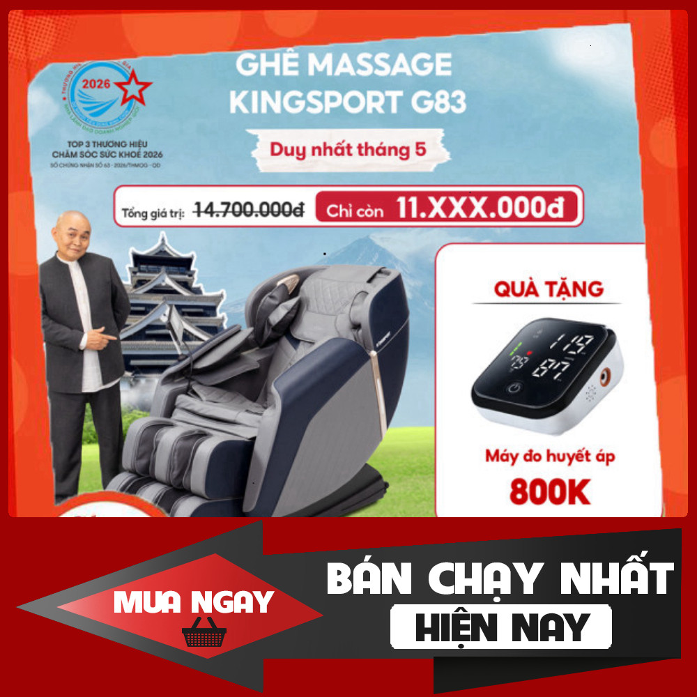 ib đặt nhanh ✔️ hàng_ Ghế massage KINGSPORT G83 hệ thống con lăn hiện đại, con lăn lòng bàn chân, 5 