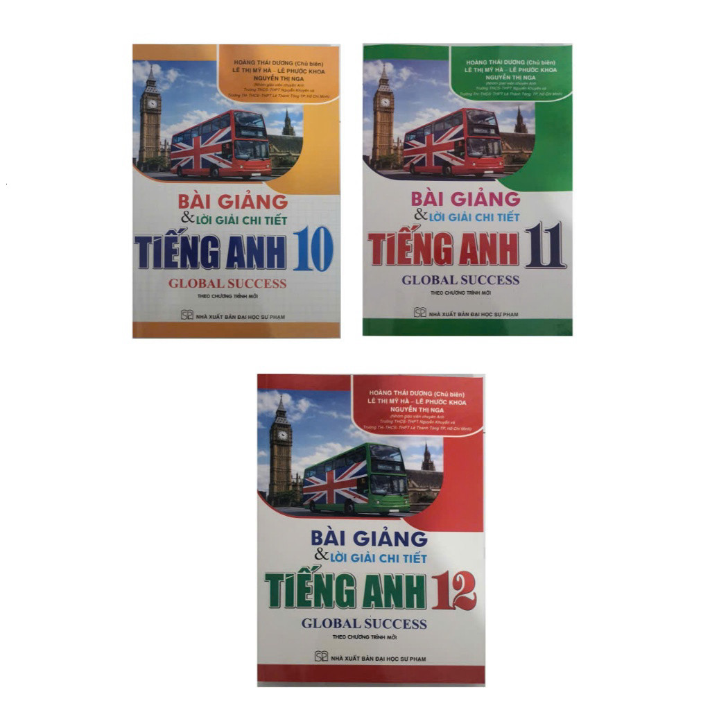 Sách Bài Giảng và Lời Giải Chi Tiết Tiếng Anh GLOBAL SUCCESS 10,11,12 ( ha2)