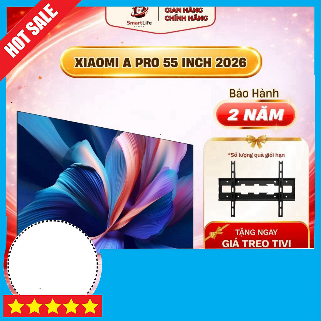 IB đặt hàng  Xiaomi Tivi A Pro 55 inch Google TV 4K QLED 2026 Quốc Tế Chính Hãng Có Tiếng Việt Miễn 
