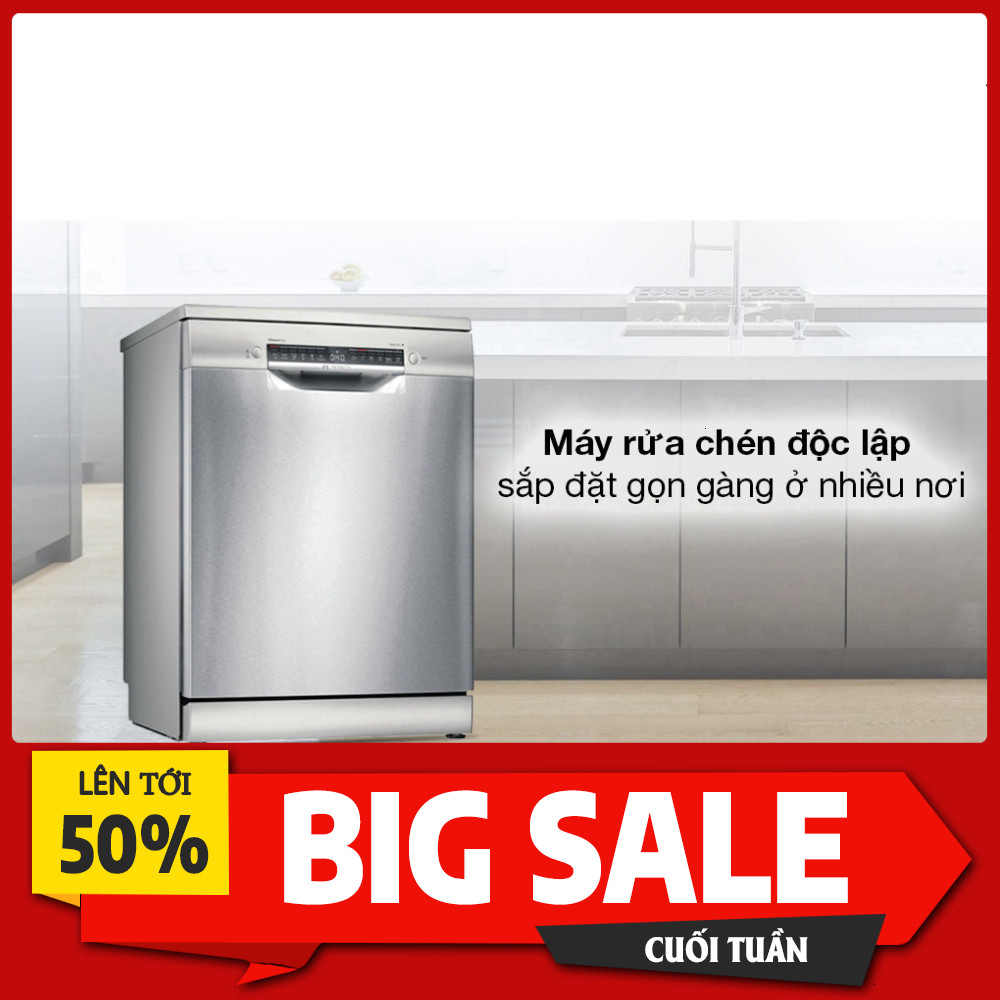 IB SHOP_ [MẪU 2025  HÉ CỬA] Máy rửa bát tự hé cửa Bosch SMS4EMI06E/SMS6ECI11E/SMS4EVI04E   BH 3 năm 