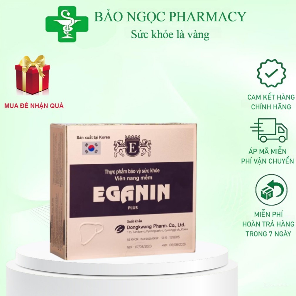 [HÀNG CHÍNH HÃNG] Viên Uống Bổ Gan Eganin Plus Hộp 60 viên