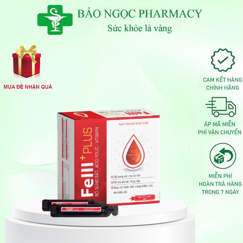 [HÀNG CHÍNH HÃNG] Fe III Plus Viên Bổ Sung Sắt, Acid Folic, Vitamin Và Khoáng Chất Cho Cơ Thể
