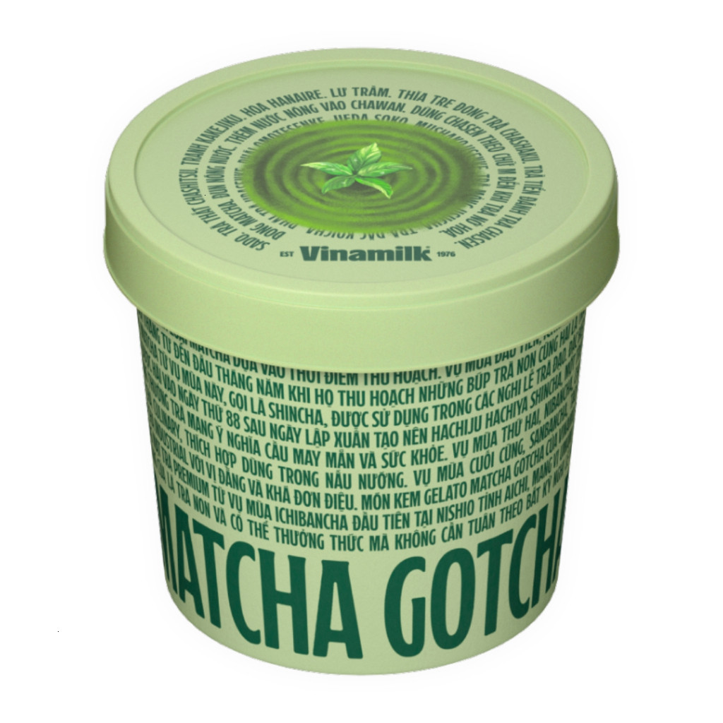 [HỎA TỐC HCM] Kem Vinamilk Gelato Matcha 400ml
